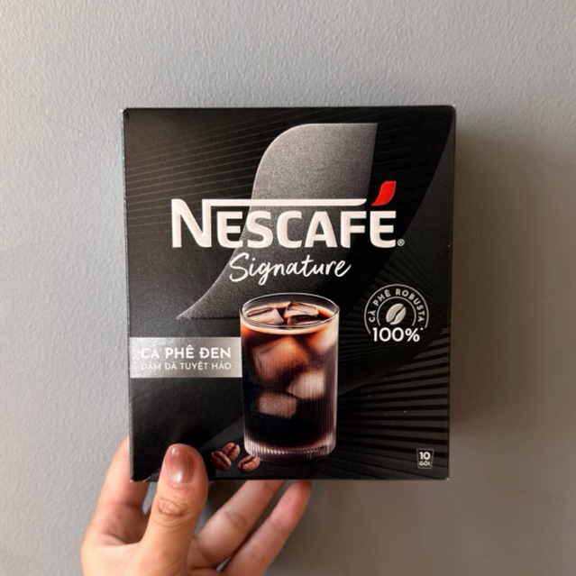 Nescafe Signature Strong Black Coffee Kopi Hitam isi 10 ori Vietnam