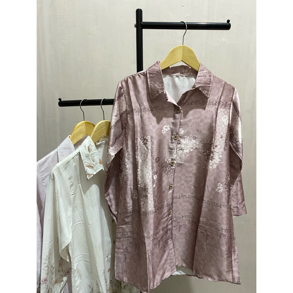 Tunik Silk Motif terbaru