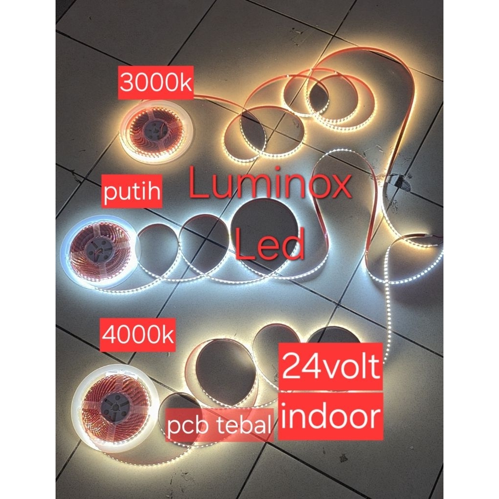 lampu strip light plafon 24volt 10meter 10m / led strip 2835/4040 smd 10m 10mtr 120led 1200led indoo