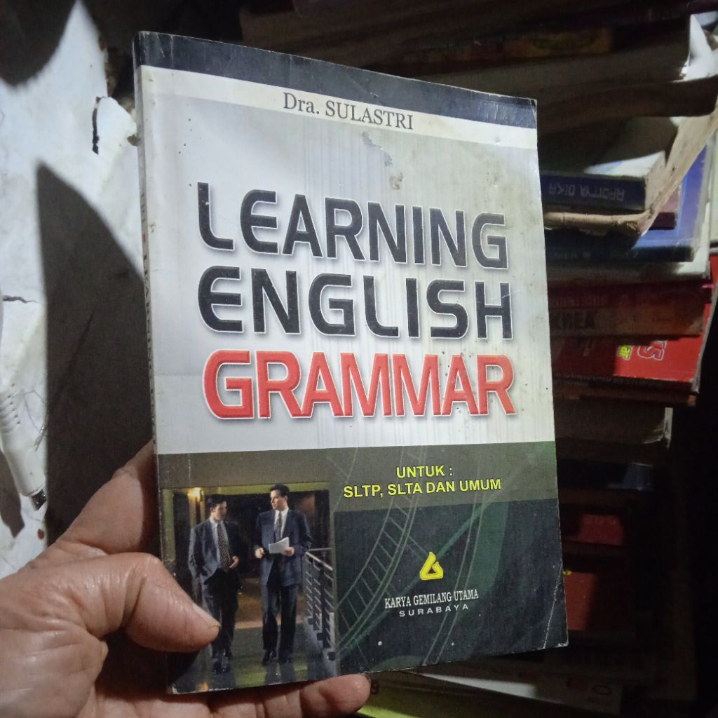 buku Learning English Grammar, untuk SLTP, SLTA dan Umum, buku original jadul