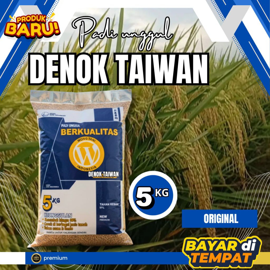 Benih padi denok taiwan original 5kg