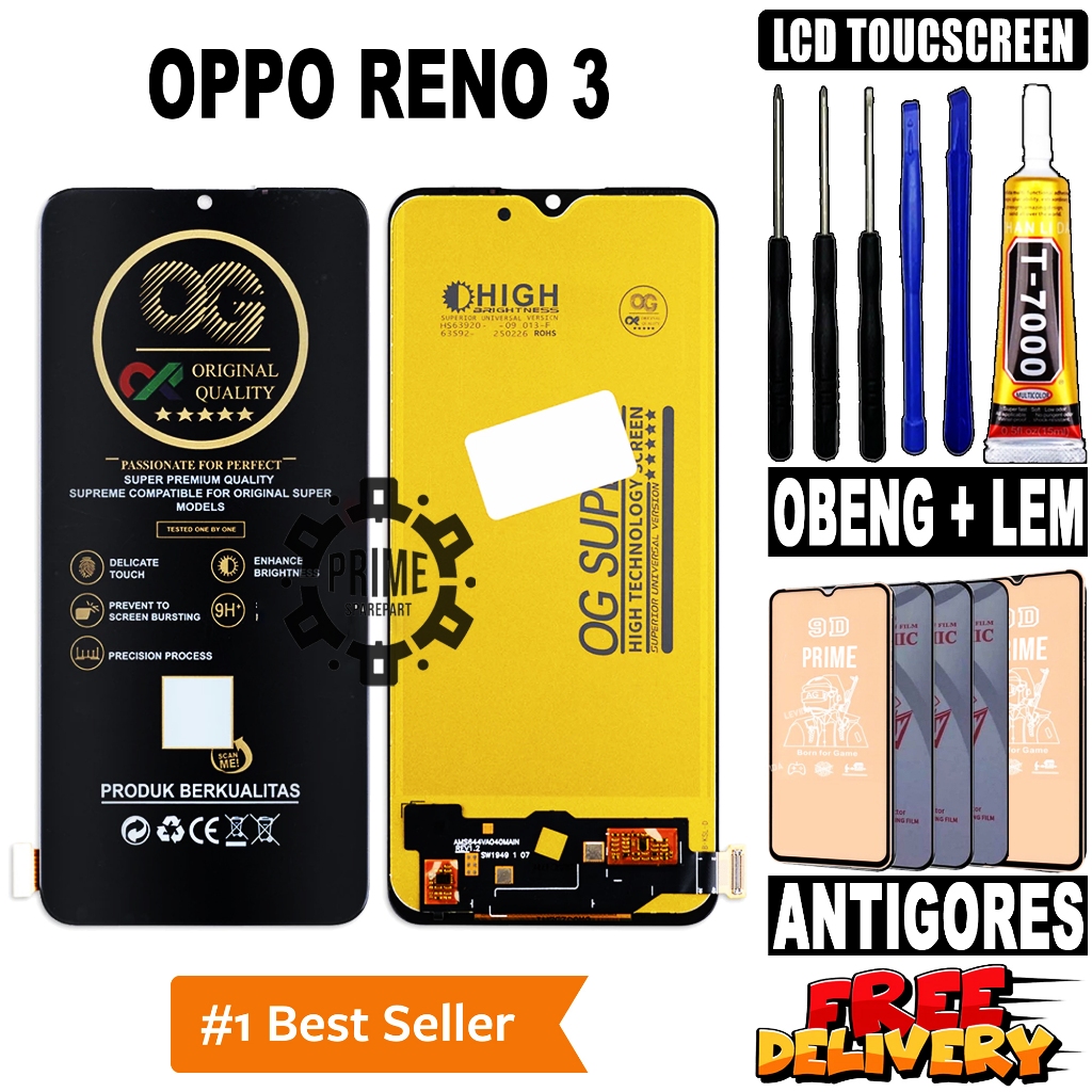 LCD OPPO RENO 3 ORIGINAL OEM LCD TOUCHSCREEN OPPO RENO 3 FULLSET