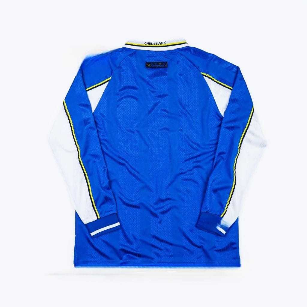 JERSEY BOLA RETRO CHELSEA HOME LONG SLEEVE KLASIK 1997/1999 HIGH QUALITY JUMBO XXL 2XL