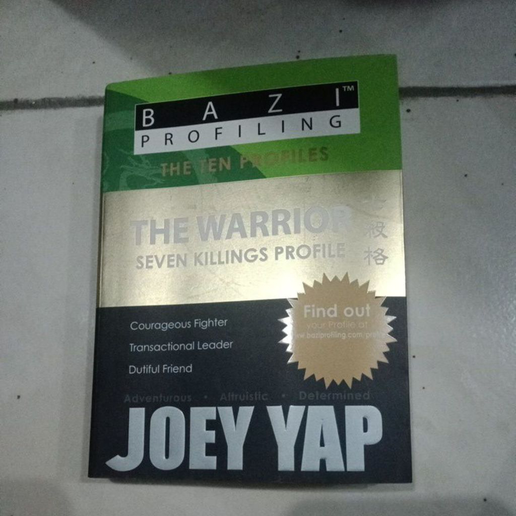 buku the warrior seven killings profile - Joey yap