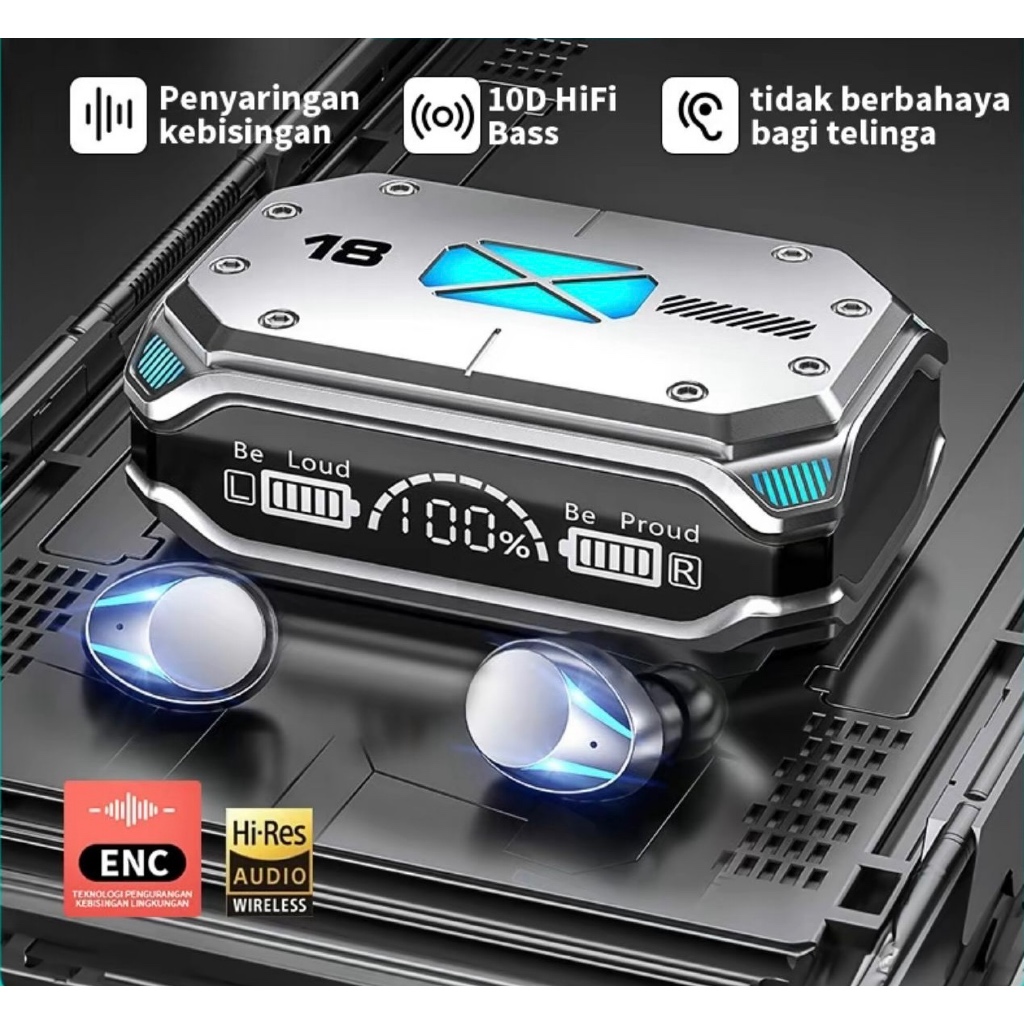 Headset Bluetooth M41 Full Bass Headphone Gaming Wireless Extra Bass