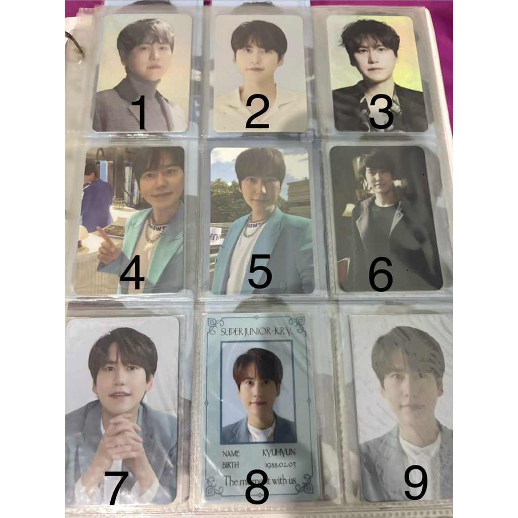 Kyuhyun Photocard PC Super Junior Suju Official
