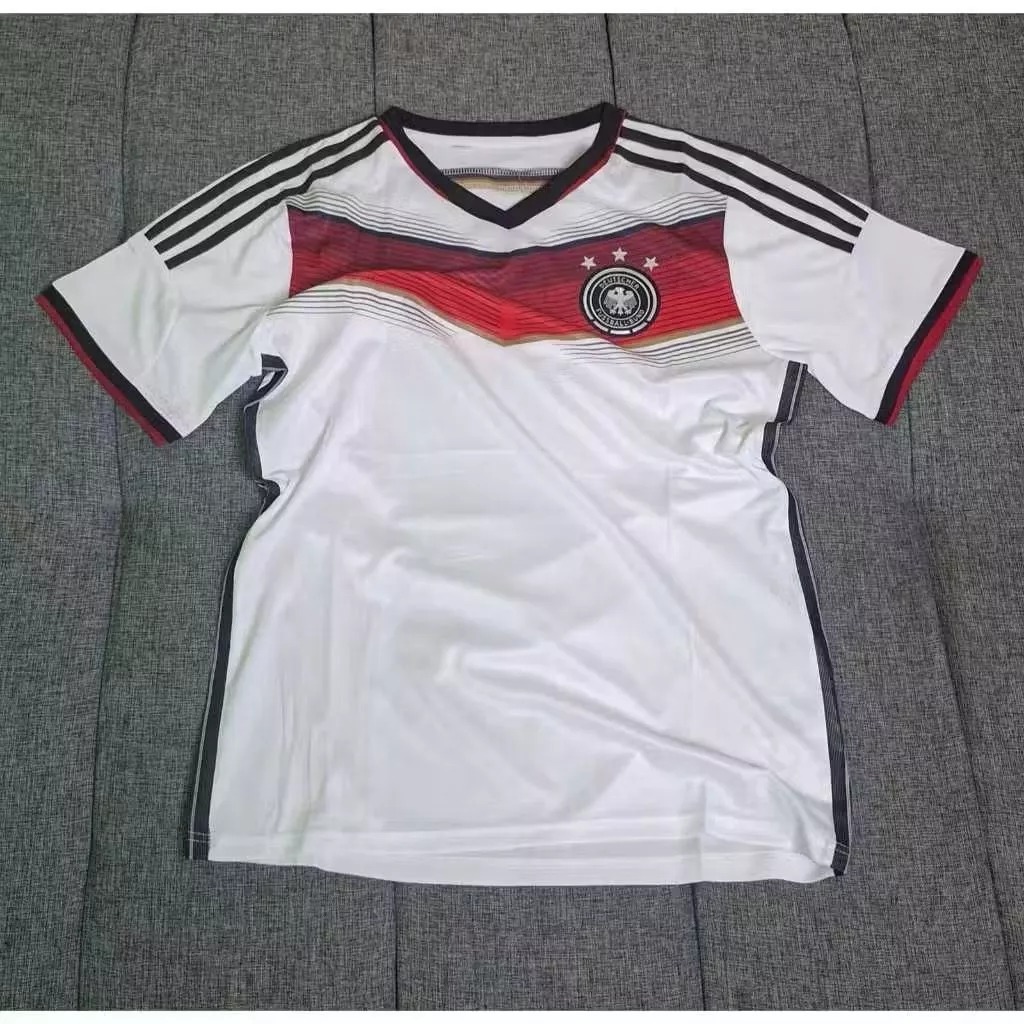 (RETRO) JERSEY RETRO VINTAGE JERMAN HOME PIALA DUNIA 2014 GRADE AAA CLASSIC