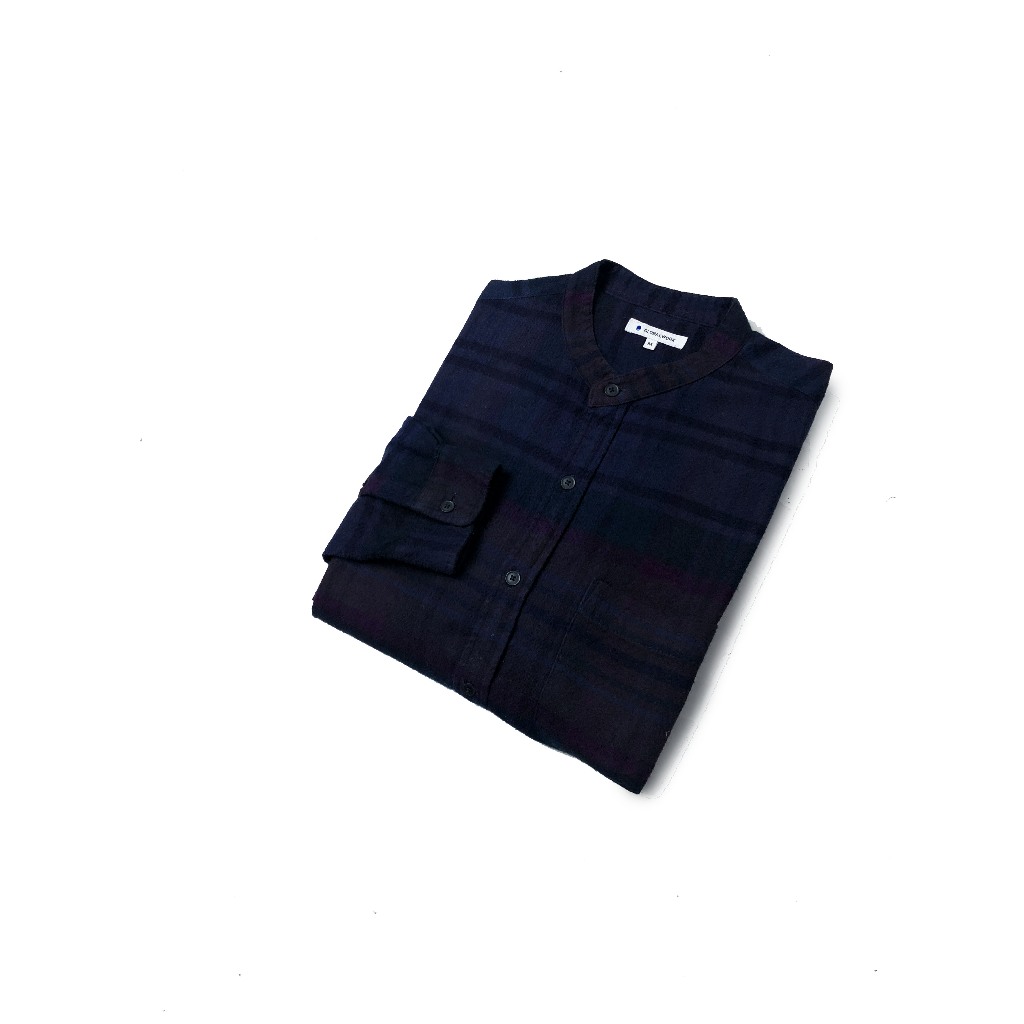 GLOBAL WORK STAND COLLAR SHIRT / KEMEJA SANGHAI GLOBAL WORK