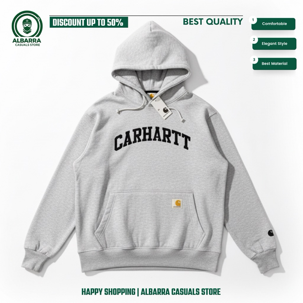 Jaket Sweater Hoodie Carhart Towel Unisex Full Tag