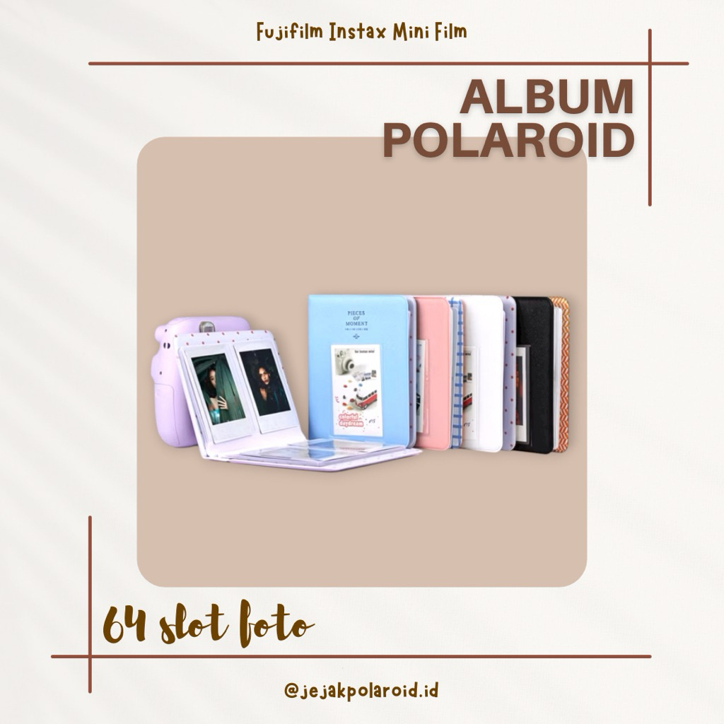ALBUM POLAROID INSTAX MINI FUJIFILM / PIECES OF MOMENT ISI 64 FOTO