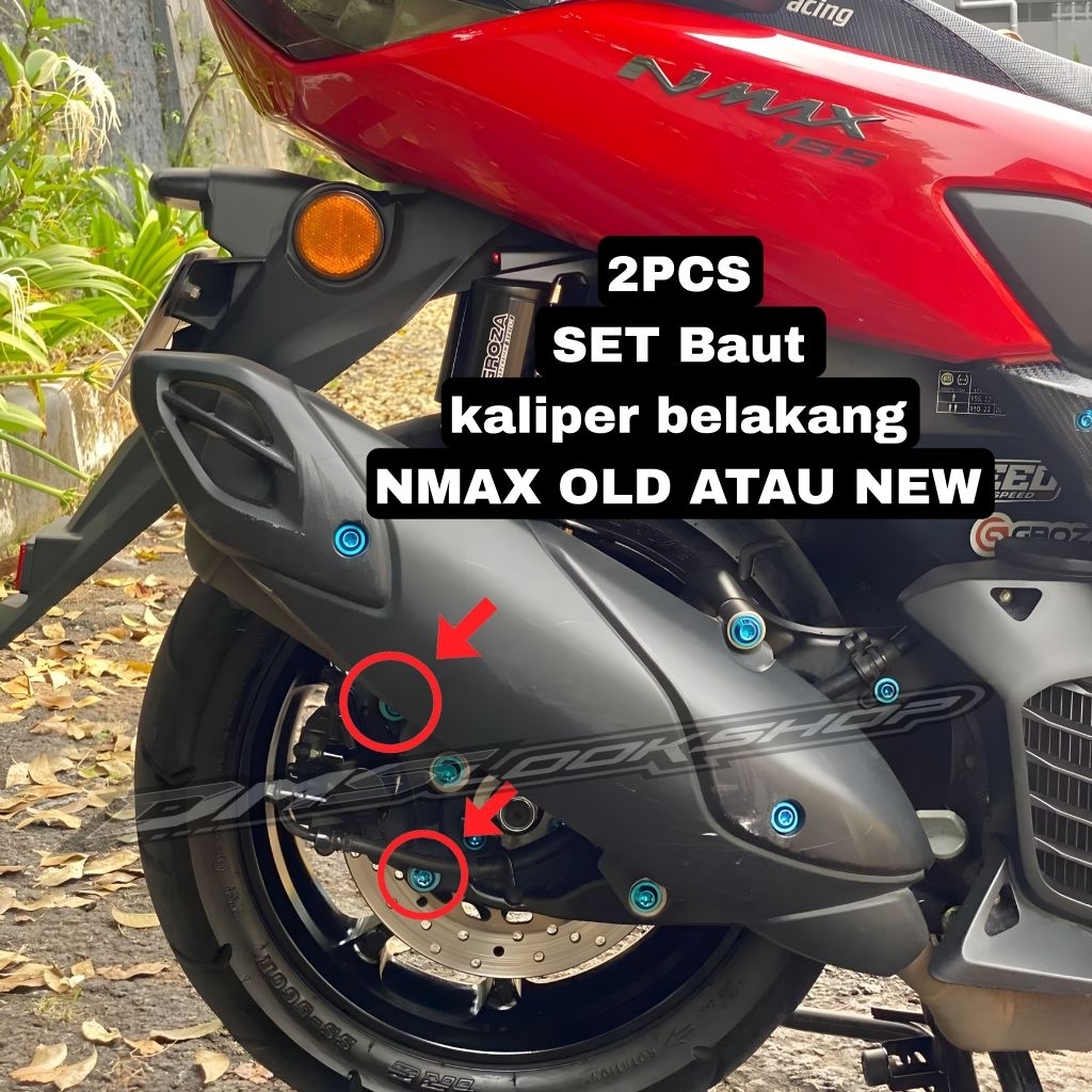 Baut titanium kaliper belakang nmax original vietnam