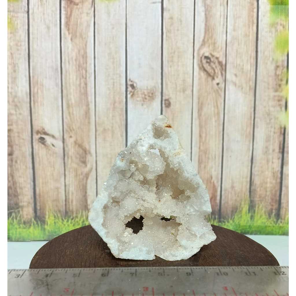 Natural Clear Quartz Agate Geode Point (2)