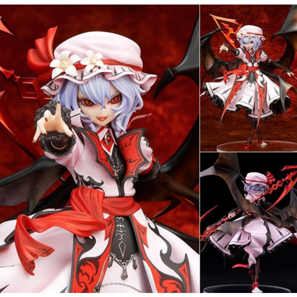 Touhou Procject Remilia Scarlet Fgure Female Red Magic Castle Legend Anime Model Ornament