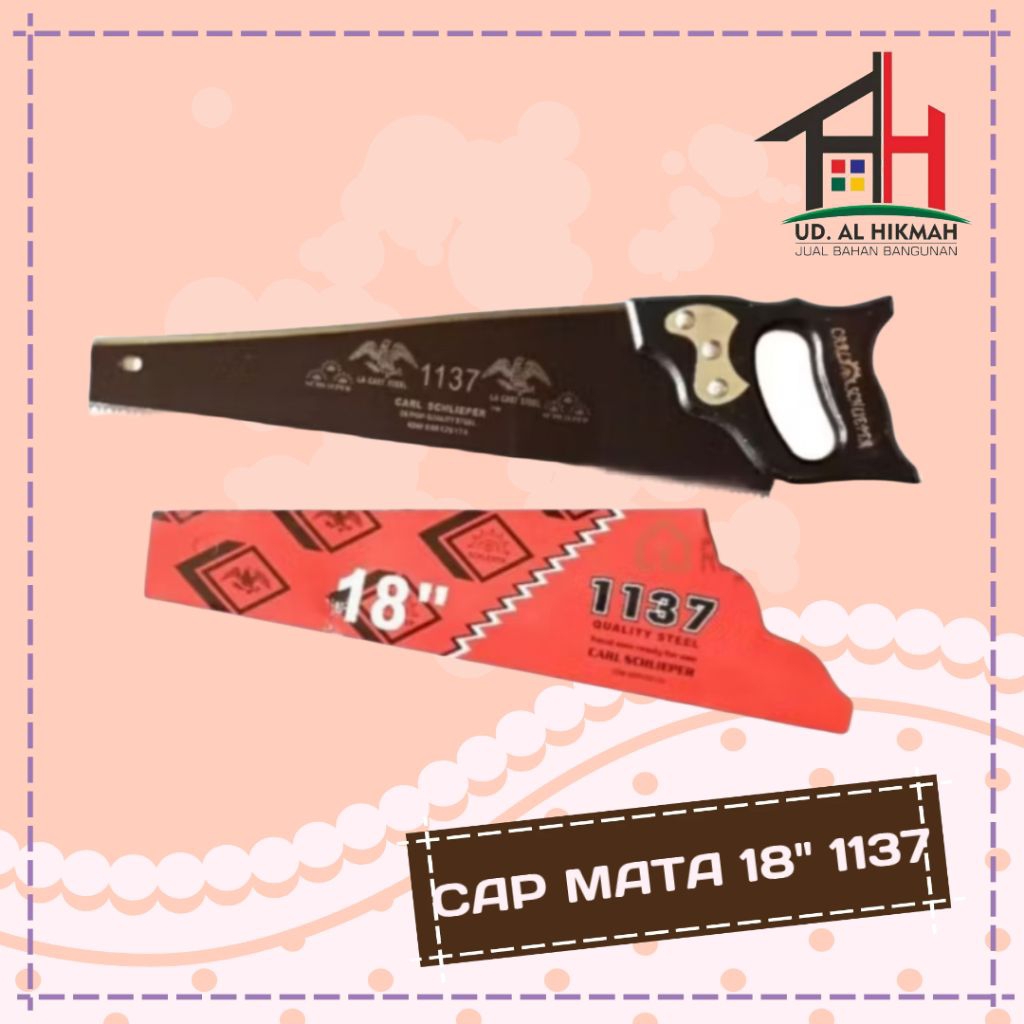 GOROK KAYU GRAJI / GERGAJI SCHLIEPER 18 INCH HAND SAW SUPER GAGANG KAYU ORIGINAL