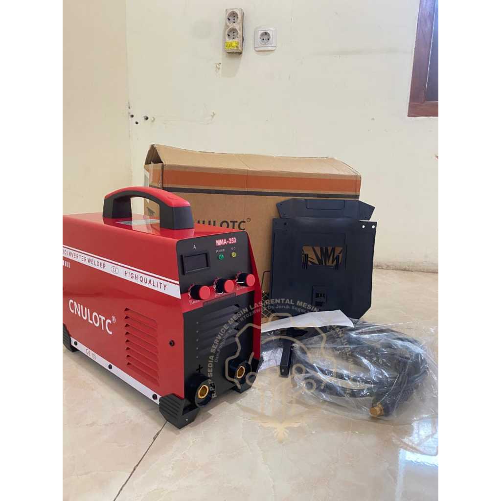 MESIN LAS MMA 250A 1 PHASE CNULOTC MESIN LAS LISTRIK INVERTER SMAW STIK 250 AMPERE 1 PHASE