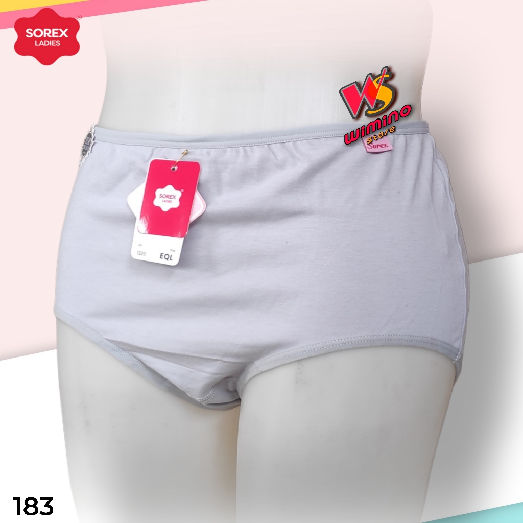 C183 (1-3 Pcs) Sorex Celana Dalam Wanita Jumbo, Celana Dalam Perempuan Big Size Size L EL QL EQL