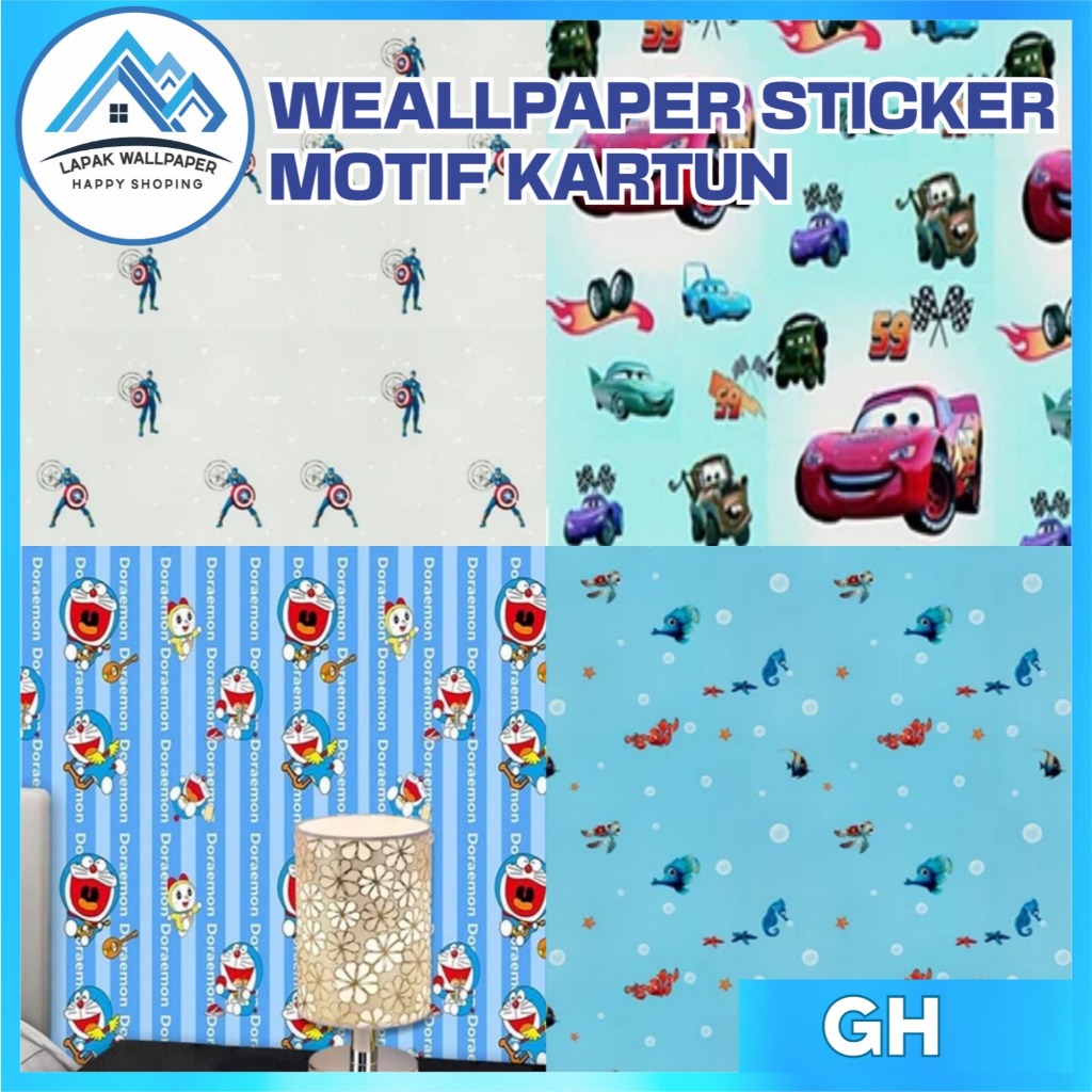 Wallpaper Dinding - Wallpaper Stiker Dinding Tempel Motif elegant LW