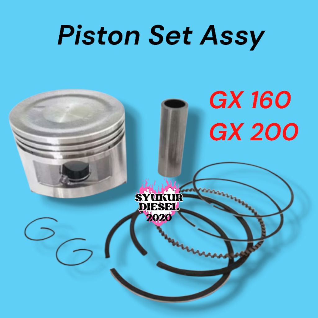 PISTON ASSY GX-160 GX-200 // piston Set Assy STD GX-160 GX-200