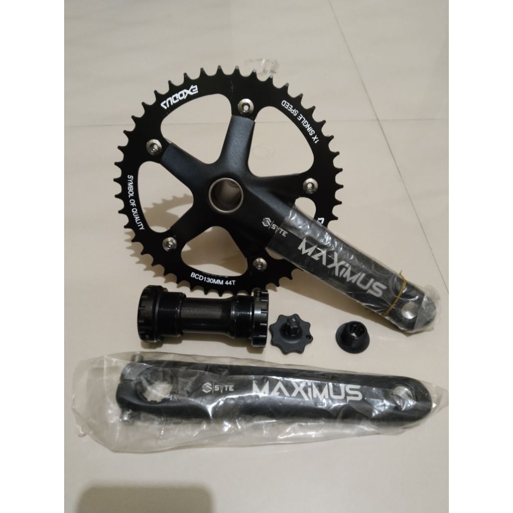 crankset bmx gravel mtb syte  44T arm 170 murah