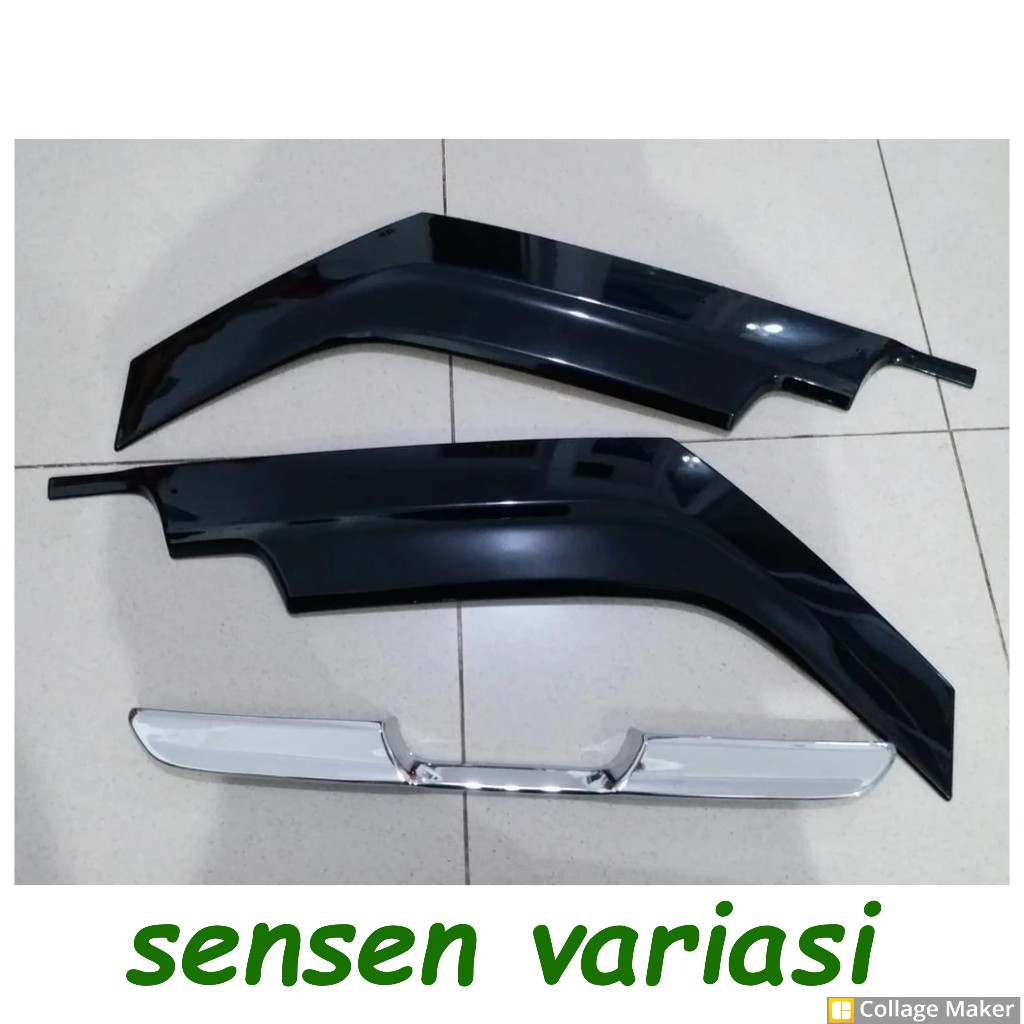 Ducktail Honda Brio RS Hitam Original Chrome
