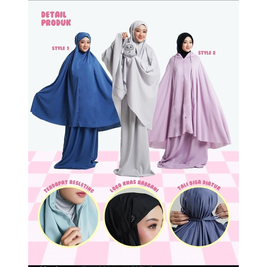 [TERBARU] Mukena Ceeny | Mukena travel | Mukena Rabbani Original