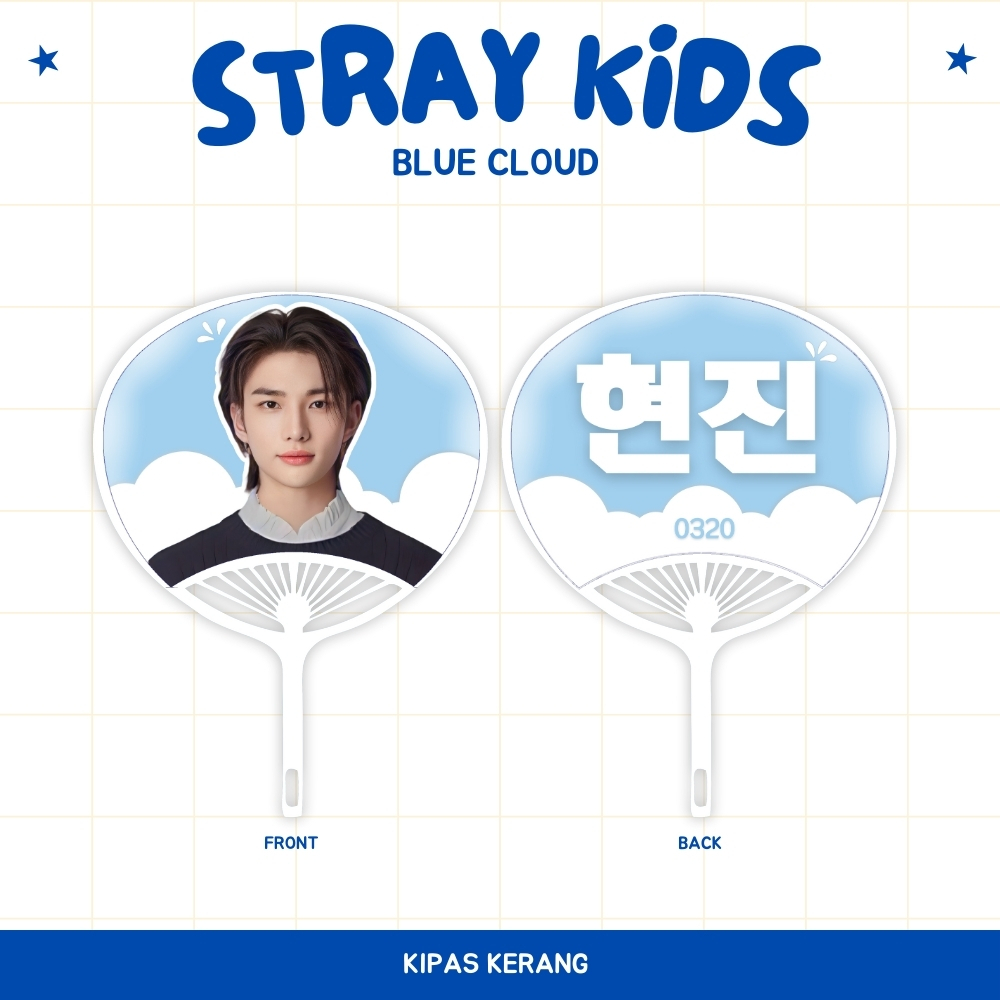KIPAS TANGAN STRAY KIDS KERANG STRAYKIDS UCHIWA FAN IDOL KPOP UNOFFICIAL LEEKNOW HYUNJIN FELIX