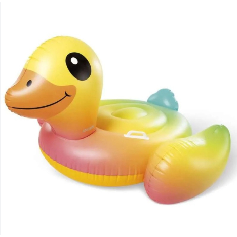 INTEX Pelampung Anak Yellow Duck Ride-On 57556