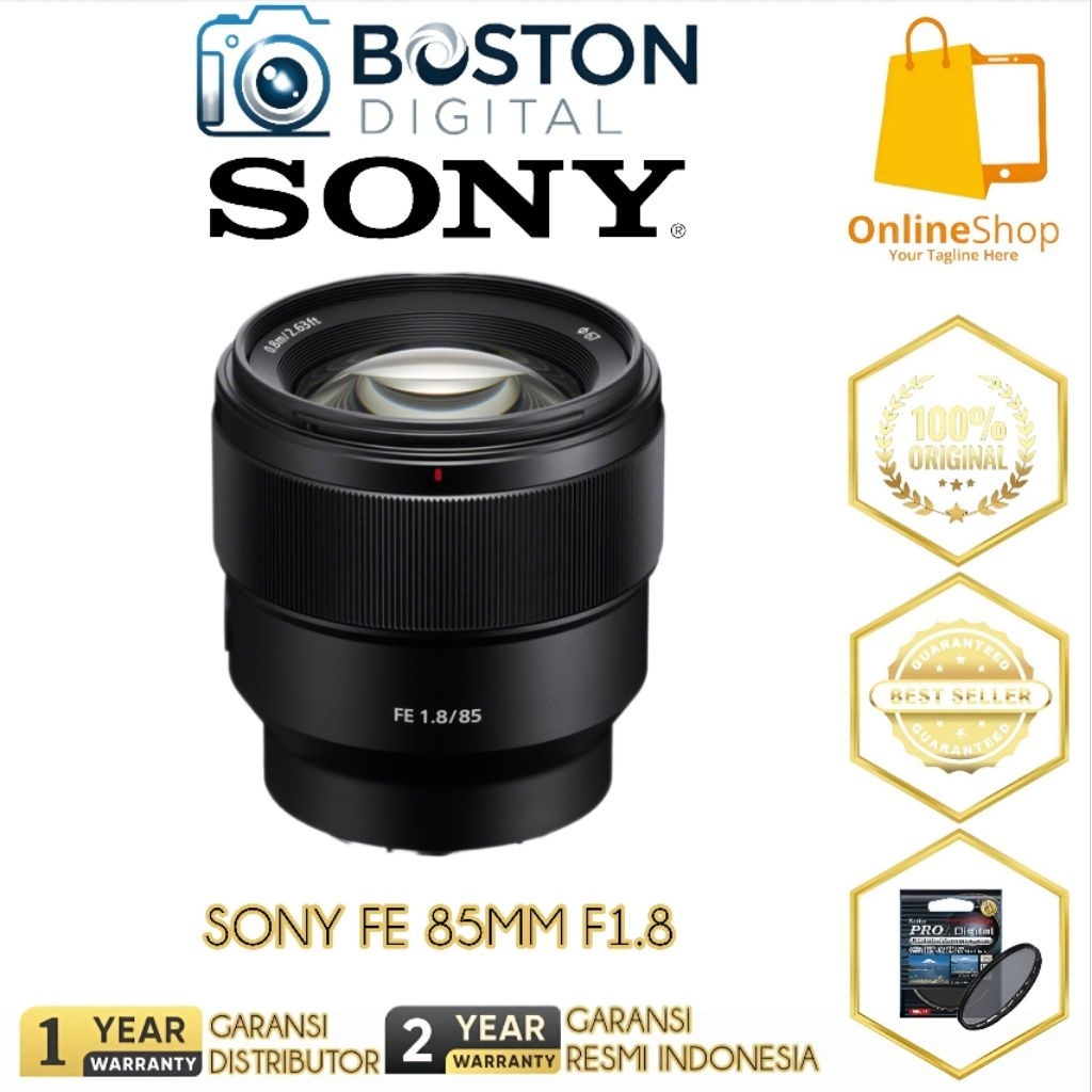 LENSA SONY FE 85MM F1.8 / SONY FE 85MM F1.8