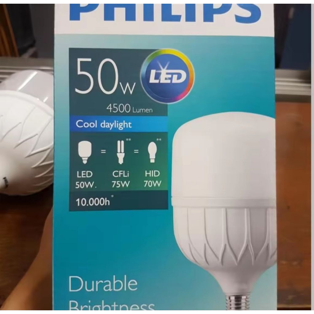 Lampu Philips Lampu 50 Watt E27 TrueForce Hemat Energi Jumbo Terang Menderang Pencahayaan Putih