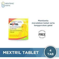 mextril obat batuk plus flu strip 4 tablet