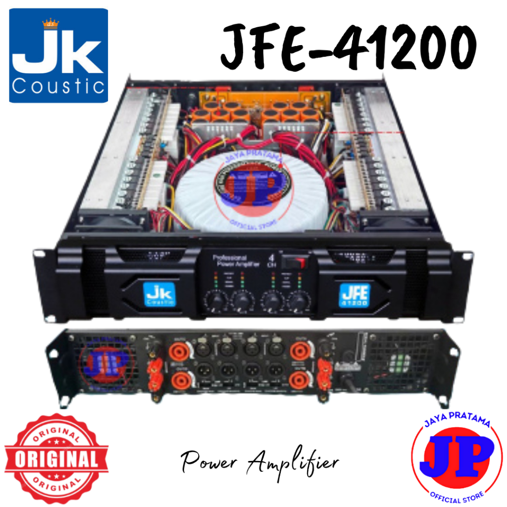 JK Coustic JFE41200 Professional Power Amplifier Class H JFE-41200