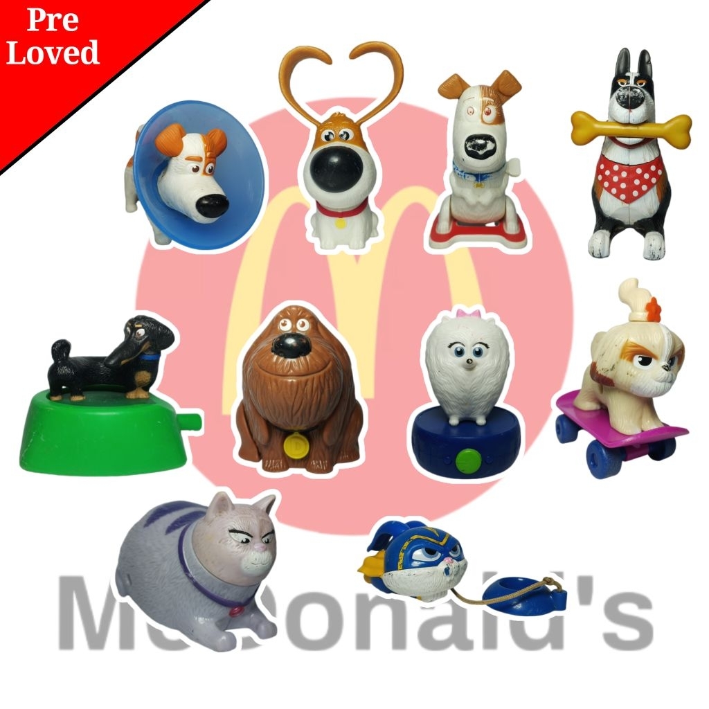 (Preloved) Mainan McDonald's: Mainan Figur Secret Life of Pets