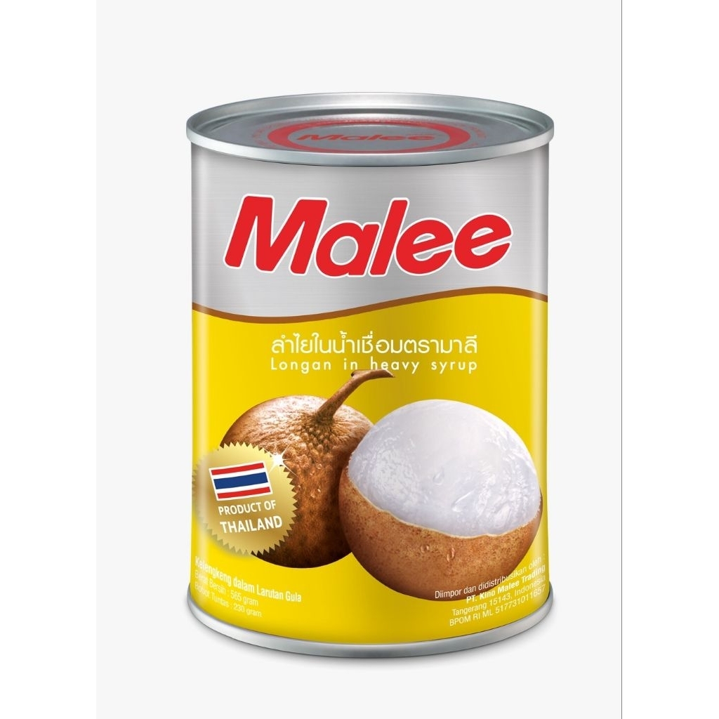 Malee Longan Thailand Kelengkeng Buah Kaleng 565gr Halal