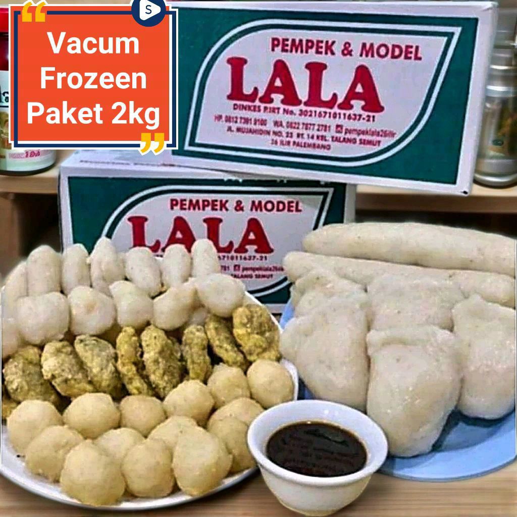Paket pempek Lala palembang ( isi 80.Pcs)