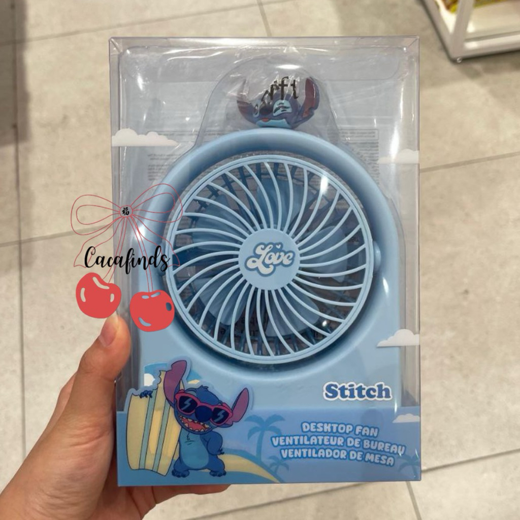 MINISO x Disney‼️Foldable Destop Fan / Kipas Angin Portable Lilo & Stitch Collection (1200mAh)