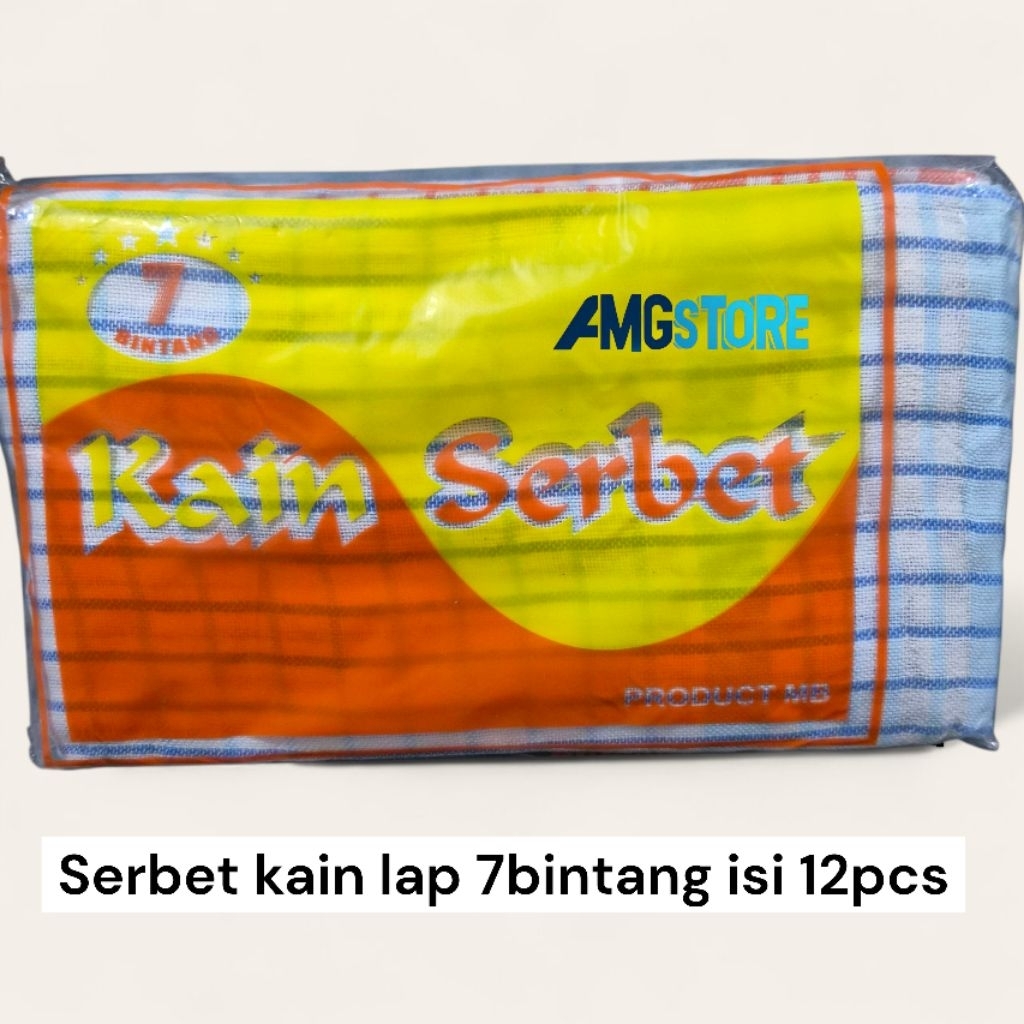 Serbet kain lap serbaguna 7bintang isi 12pcs