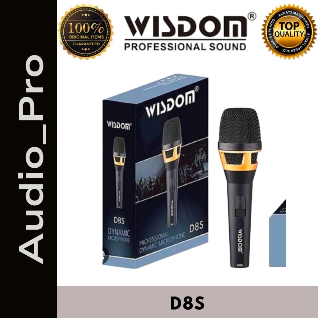 MIC KABEL WISDOM D8S | DYNAMIC MICROPHONE WISDOM D8S