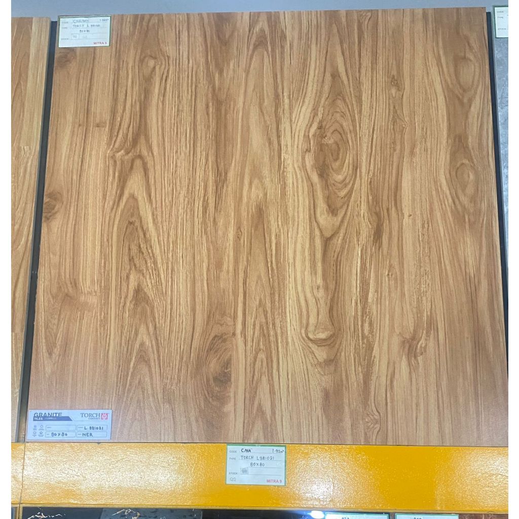 Granit Motif Kayu/Urat Kayu 80x80 Rustic/Kasar- TORCH L881021