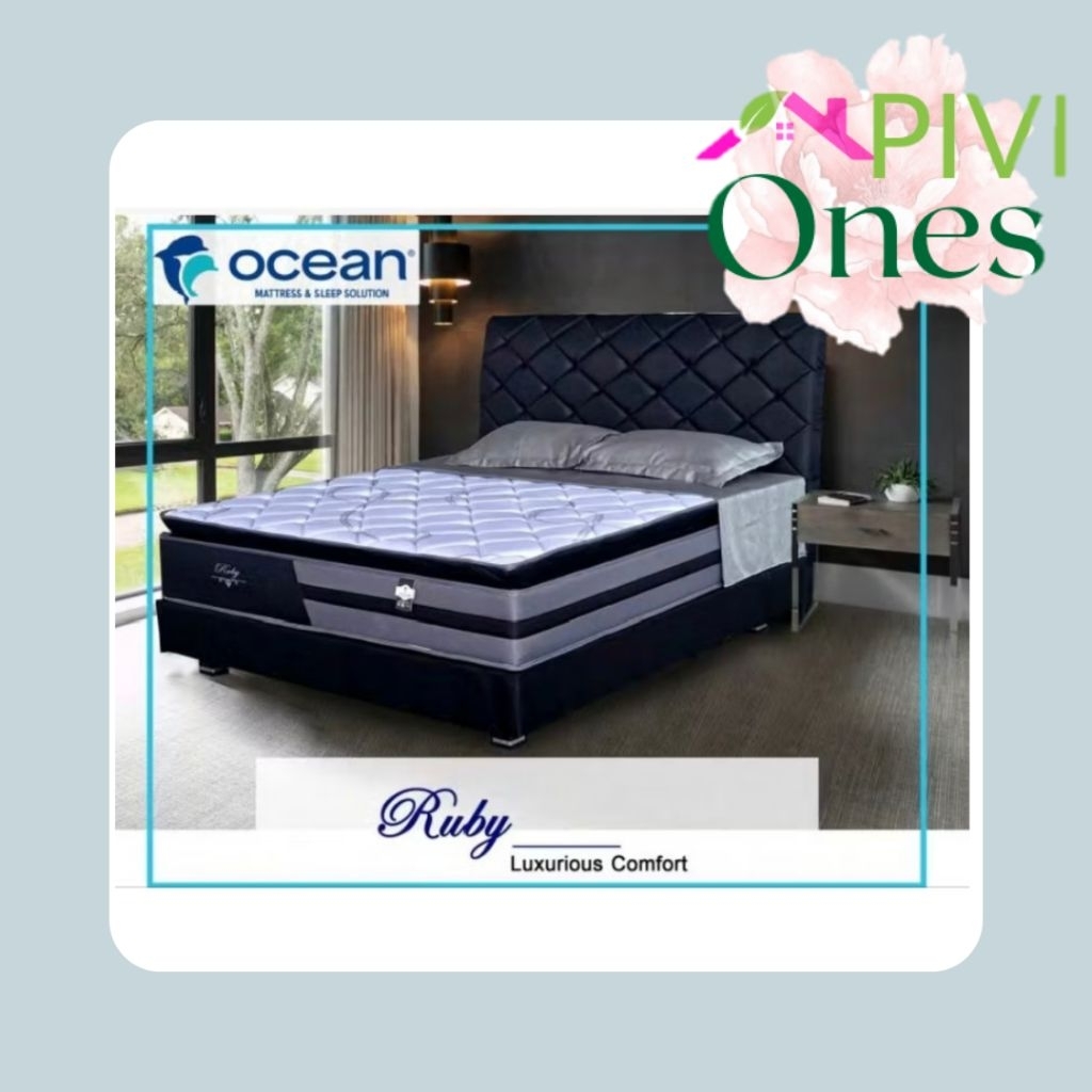 Springbed OCEAN RUBY LUXURIOUS COMFORT Kasur Matras Mattress Ranjang Original Ocean Khusus Palembang
