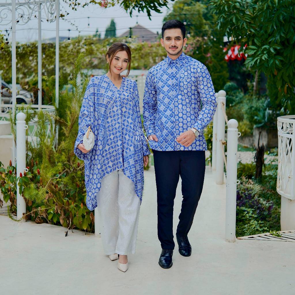 COUPLE BLOUSE KAFTAN ARUNA | Diana Batik Trusmi