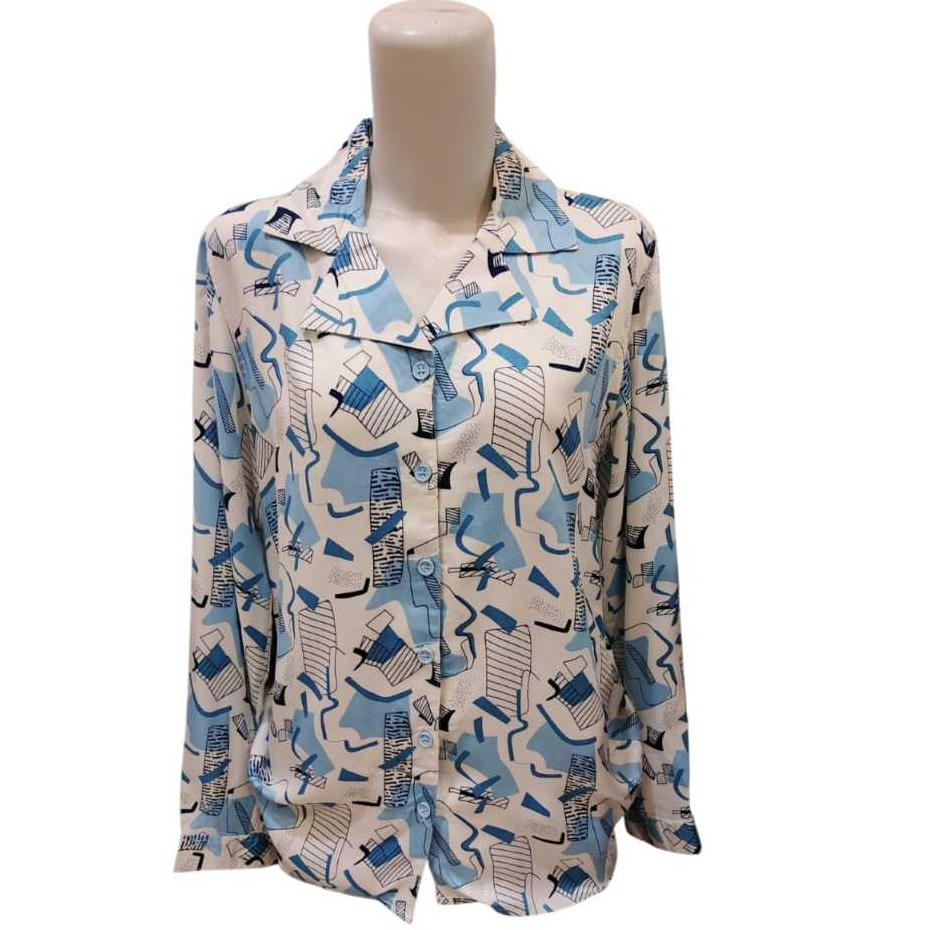 Kemeja Motif Abstrak Mcb Ladies - RITA