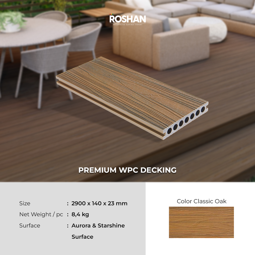 ROSHAN FLOORING DECKING OUTDOOR - PREMIUM WPC PLANK