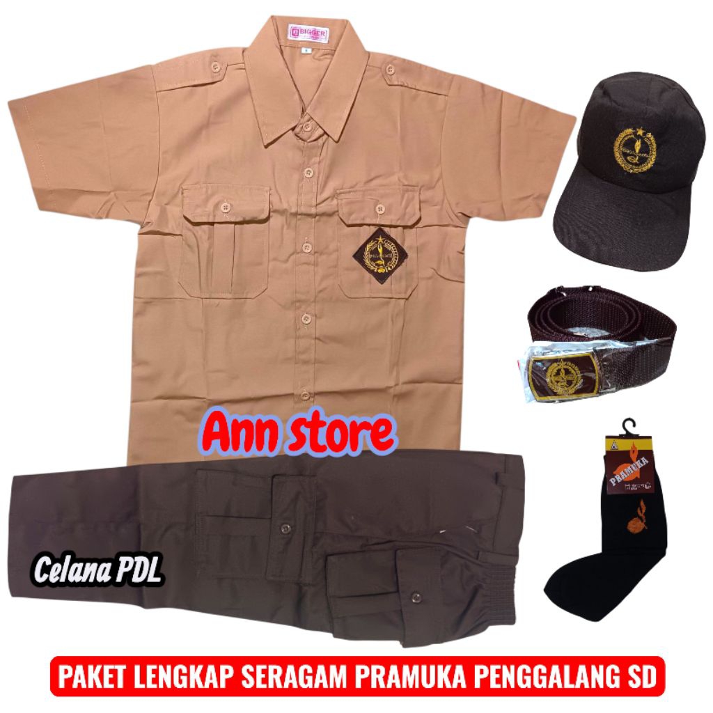 Seragam pramuka Penggalang sd laki laki,Celana pramuka PDL sd laki laki,Baju pramuka Penggalang sd l