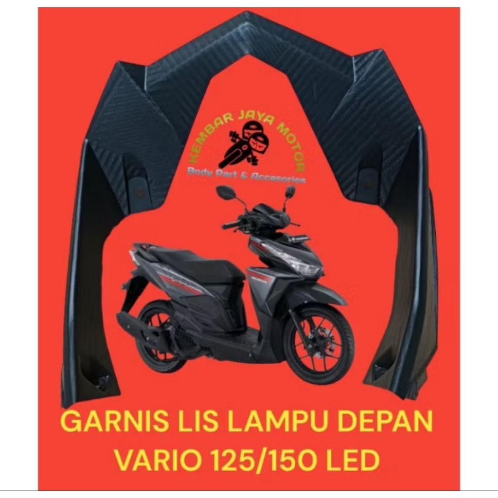 GARNISH LAMPU DEPAN VARIO 125-150 LED 2015-2017