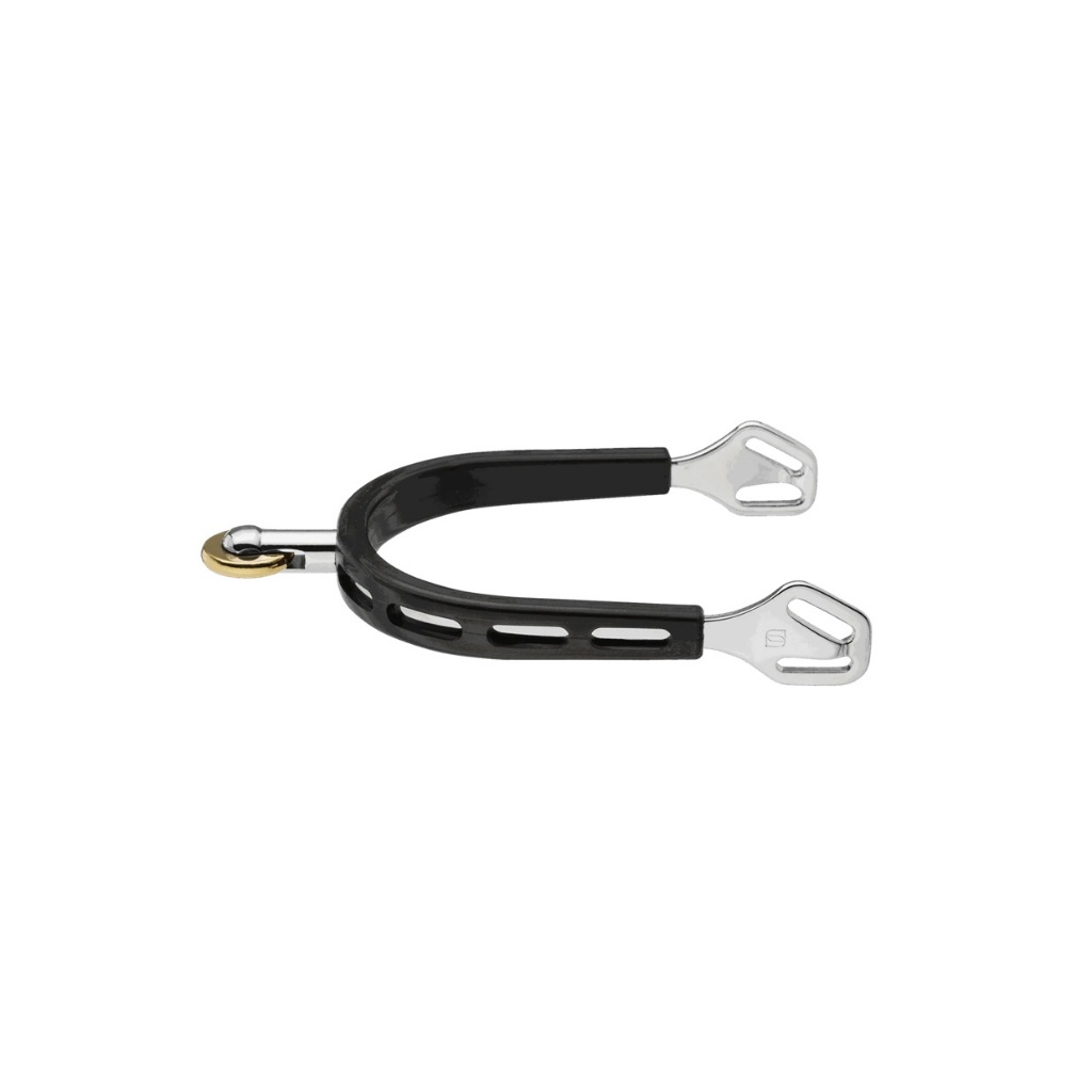 Spurs Berkuda Sprenger Spurs Ultra Fit Extra Grip Yellow Disc Horizontal Equestrian