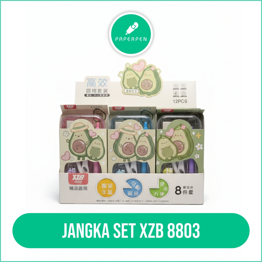 [SBY] JANGKA SET KARAKTER LUCU / SET JANGKA PENGGARIS