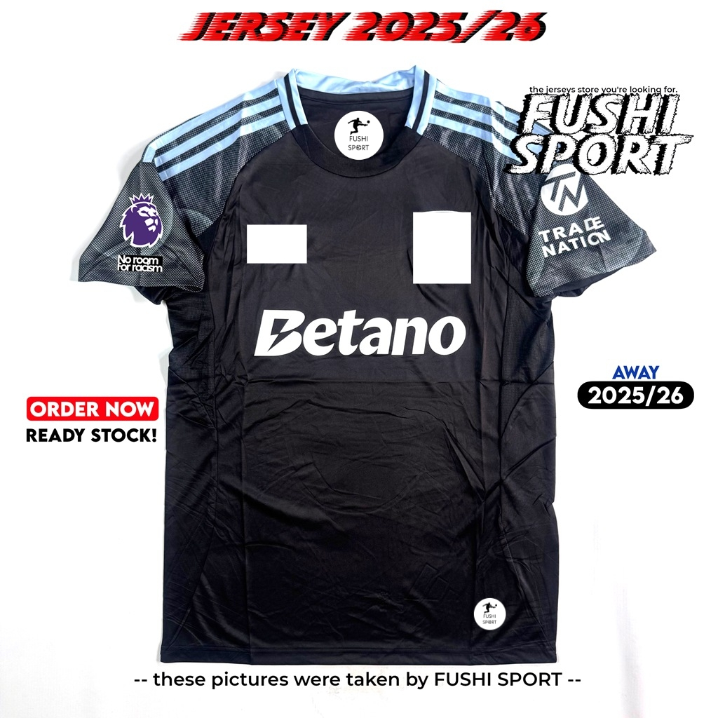 Jersey Baju Bola 2025 2026 Aston Villa Away Full Patch NEW