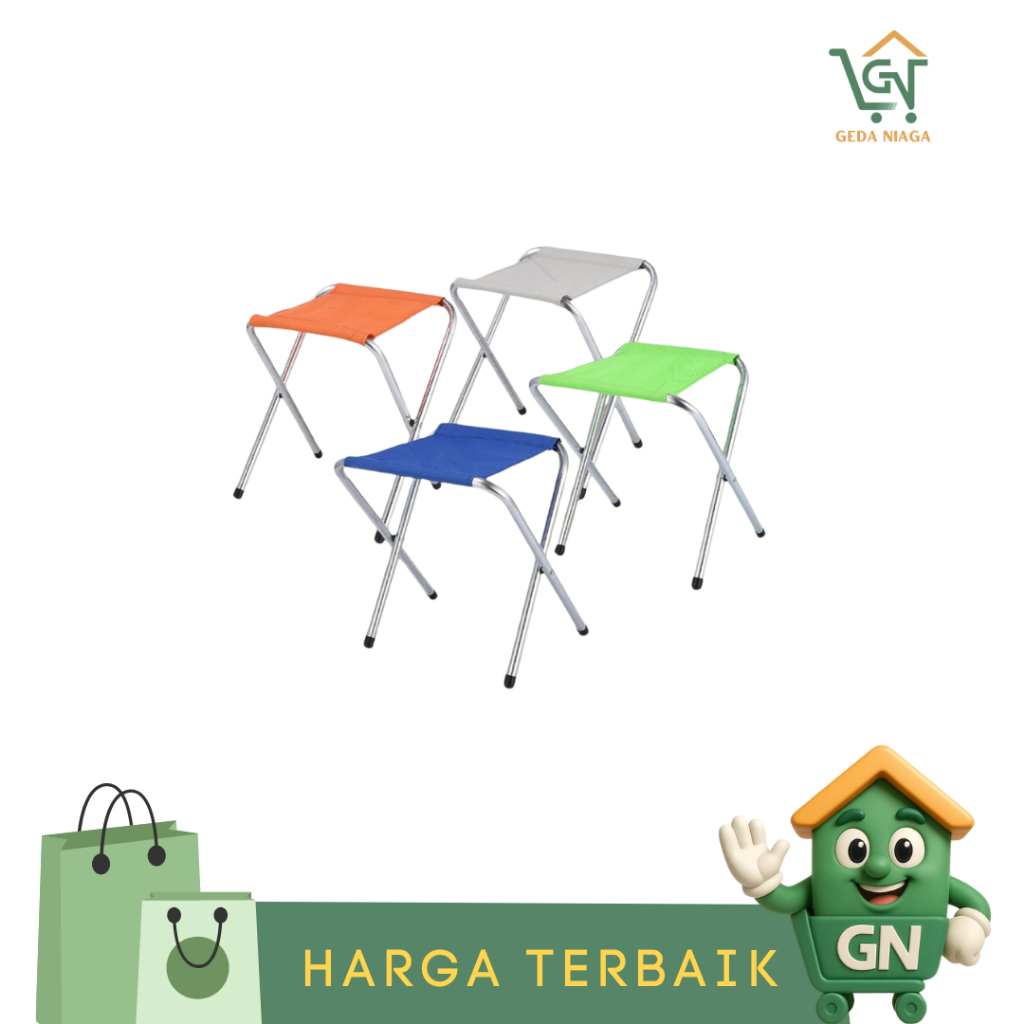 Kursi Lipat Mini Portable Outdoor - Kursi Lipat Pantai Serbaguna