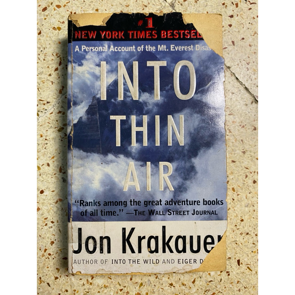 NOVEL JON KRAKAUER INTO THIN AIR