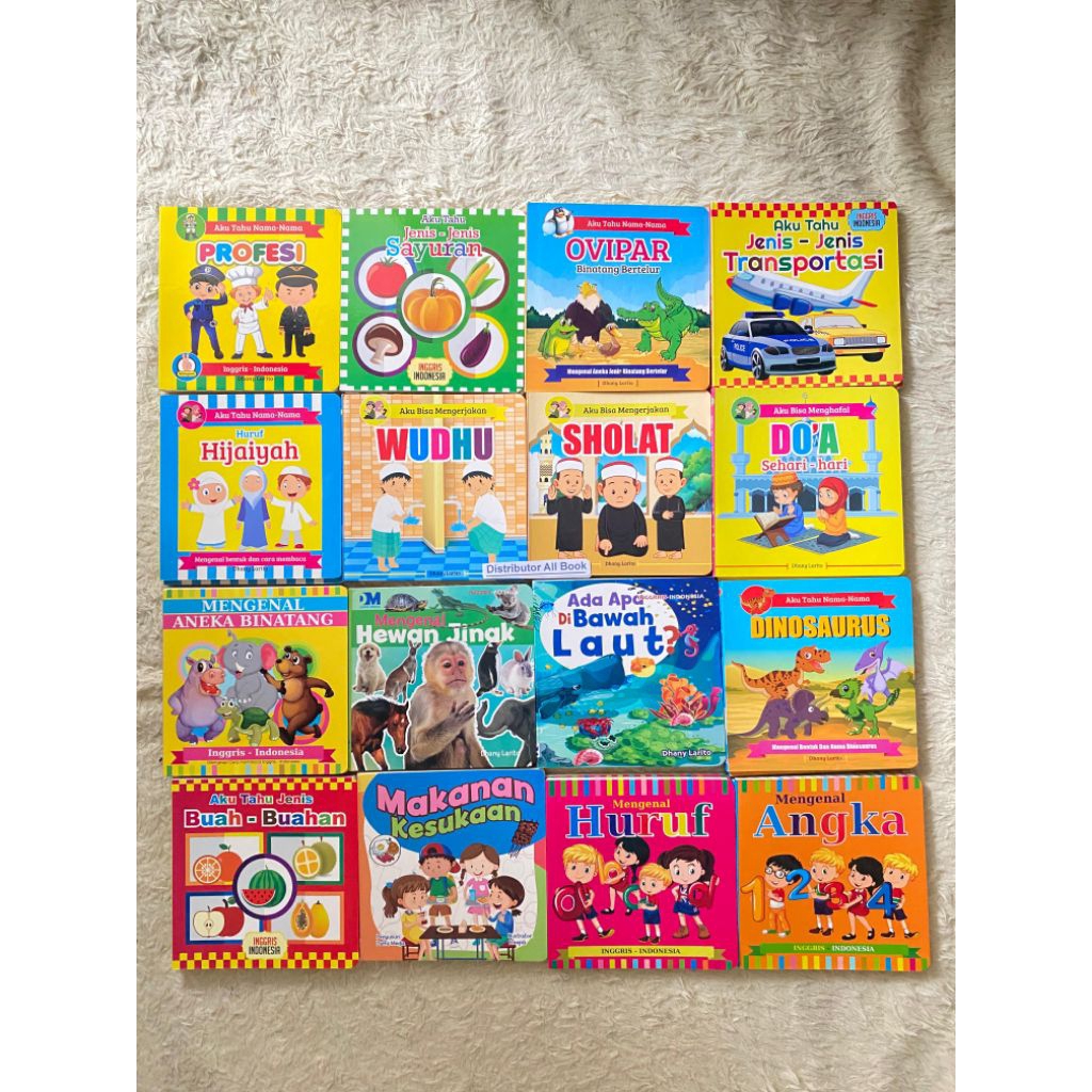 Board Book Banyak Seri - Daffa Media Buku Edukasi Anak Kertas Tebal